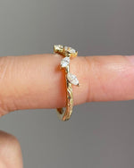 Load image into Gallery viewer, 2 x 4 Marquise Cut Moissanite Wedding Band Anniversary Leaf Band Gift For Her