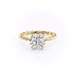 Load image into Gallery viewer, 2 CT Round Cut Classic Solitaire Moissanite Diamond Ring