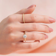 Round Brilliant Moissanite Ring