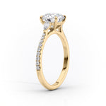Load image into Gallery viewer, 1.50 CT Oval Cut Three Stone Moissanite Diamond Engagement Ring