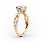 Load image into Gallery viewer, 1.50 CT Asscher Cut Infinity Moissanite Diamond Engagement Ring