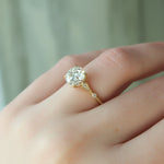 Load image into Gallery viewer, 1.0CT Round Moissanite Vintage Engagement Ring