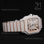 Load image into Gallery viewer, Full Body Diamond Moissanite Watch With Roman Dial