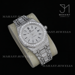 Load image into Gallery viewer, Iced Out VVS Moissanite Diamond Roman Dial Wrist Watch