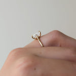 Load image into Gallery viewer, 1.50 CT Emerald Cut Solitaire Moissanite Diamond Engagement Ring