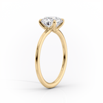 Load image into Gallery viewer, 1.0CT Asscher Diamond Moissanite Solitaire Engagement Ring