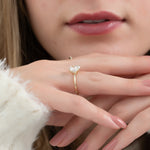 Load image into Gallery viewer, 1.50 CT Elongated Cushion Cut  Moissanite Diamond Solitaire Engagement Ring