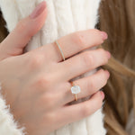 Load image into Gallery viewer, 1.50 CT Elongated Cushion Cut  Moissanite Diamond Solitaire Engagement Ring
