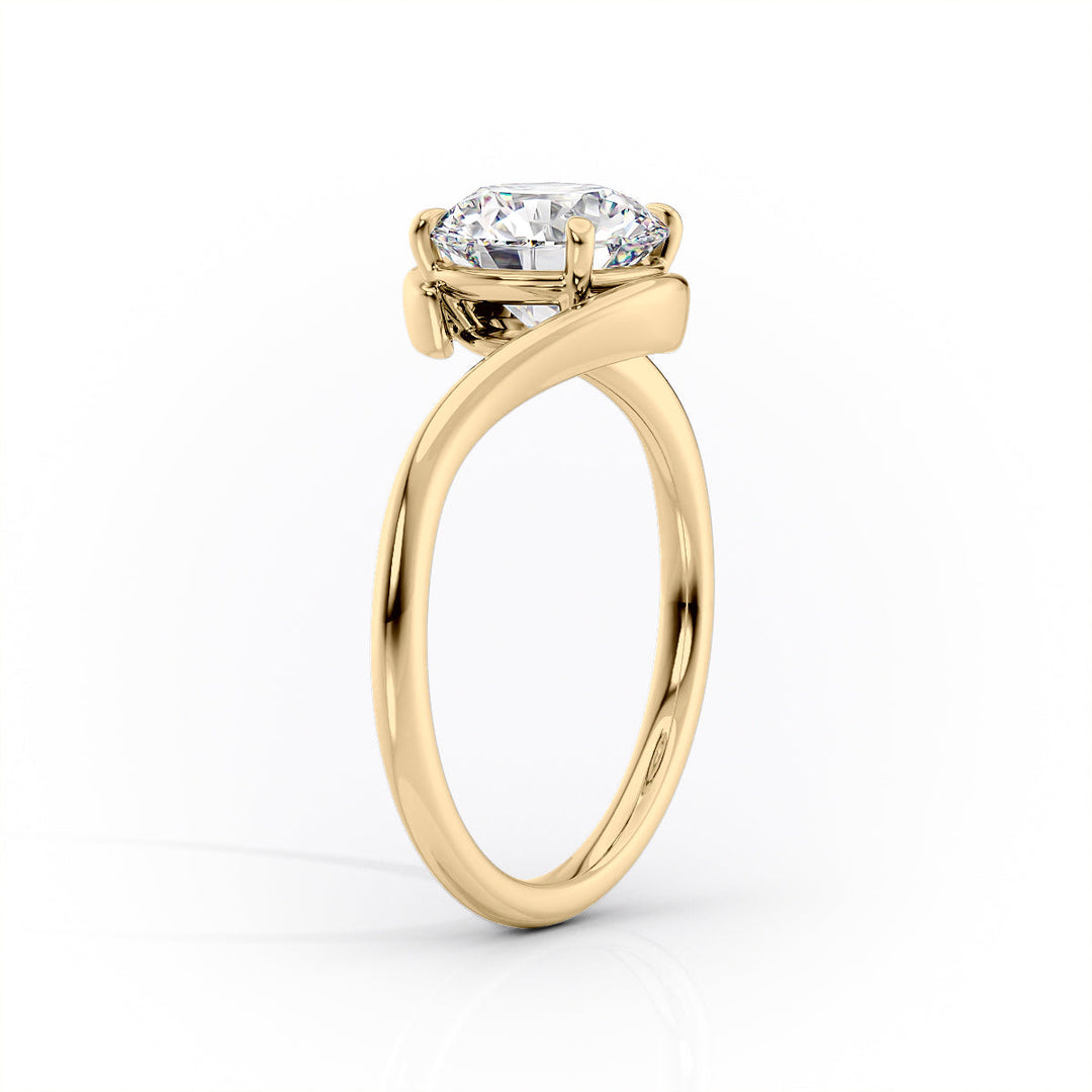 1.0CT Princess Diamond Moissanite Bypass Engagement Ring