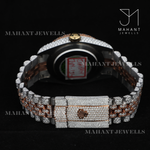 Load image into Gallery viewer, Date Just Automatic Movement Moissanite Diamond Dial Hip Hop Watch