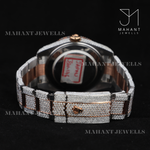 Load image into Gallery viewer, Full Iced Out VVS Moissanite Diamond Roman Dial Wrist Watch