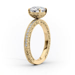 Load image into Gallery viewer, 1.50 CT Round Brilliant Cut Vintage Moissanite Diamond Engagement Ring