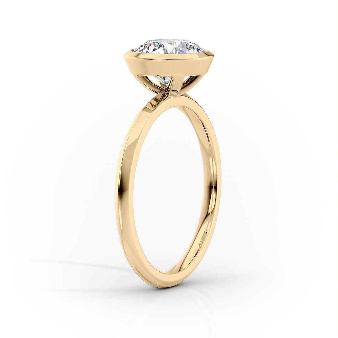 1.50 CT Radiant Cut Bezel Moissanite Diamond Engagement Ring