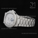 Load image into Gallery viewer, VVS Ice Crushed Moissanite Diamond Watch Perfect Gift For Husbund