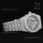 Load image into Gallery viewer, Timeless 41mm Skeleton White Dial Moissanite Watch
