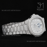 Load image into Gallery viewer, VVS Ice Crushed Moissanite Diamond Watch Perfect Gift For Husbund