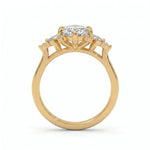 Load image into Gallery viewer, 4.0CT Marquise Diamond Moissanite Cluster Engagement Ring