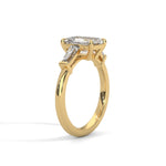 Load image into Gallery viewer, Emerald Cut Bridal Ring