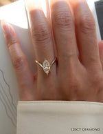 Load image into Gallery viewer, 2.0CT Marquise Cut Moissanite Unique Engagement Ring