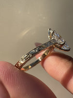 Load image into Gallery viewer, 3.00 CT Vintage Inspire Lab Grown Diamond Hand Engrave Engagement Ring