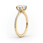 Load image into Gallery viewer, 1.0CT Pear Diamond Moissanite Pave Engagement Ring