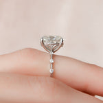 Load image into Gallery viewer, 5.00 CT Elongated Cushion Cut Moissanite Engagement Ring