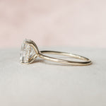 Load image into Gallery viewer, 2 Elongated Cushion Cut Moissanite Hidden Halo Engagement Ring