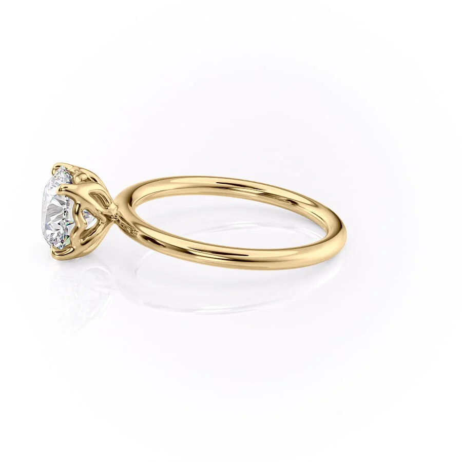 2.0 CT Round Diamond Lab Grown Solitaire Engagement Ring