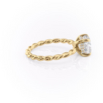 Load image into Gallery viewer, 1.0CT Cushion Cut Diamond Moissanite Thread Engagement Ring