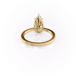 Load image into Gallery viewer, 1.50 CT Pear Cut Cigar Moissanite Diamond Engagement Ring