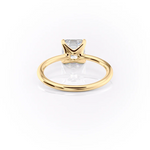 Load image into Gallery viewer, 1.0CT Asscher Diamond Moissanite Solitaire Engagement Ring