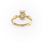 Load image into Gallery viewer, 1.50 CT Emerald Cut Nature Inspired Moissanite Diamond Engagement Ring