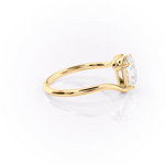 Load image into Gallery viewer, 1.50 CT Asscher Cut Infinity Moissanite Diamond Engagement Ring