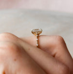 Load image into Gallery viewer, 3.50 CT Emerald Cut Moissanite Diamond Solitaire Engagement Ring