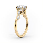Load image into Gallery viewer, 3CT Marquise Cut Lab Grown Diamond Cluster Split Band Engagement Ring Unique Anniversary Ring Gift For Her