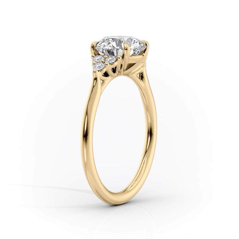 2 CT Marquise Cut Moissanite Unique Cluster Diamond Engagement Ring