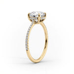 Load image into Gallery viewer, 3 CT Marquise Lab Grown Pave With Halo Engagement Ring