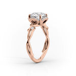 Load image into Gallery viewer, 2 CT Marquise Cut Moissanite Spilt Band Engagement Ring