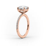Load image into Gallery viewer, 2 CT Marquise Cut Moissanite Pave Setting Engagement Ring