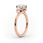 Load image into Gallery viewer, Unique Three Stone 2 CT Marquise Lab Grown Engagement Ring