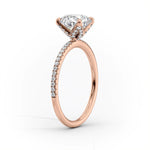 Load image into Gallery viewer, Marquise Pave Engagement Ring Lab Grown Diamond Promise Ring for Women