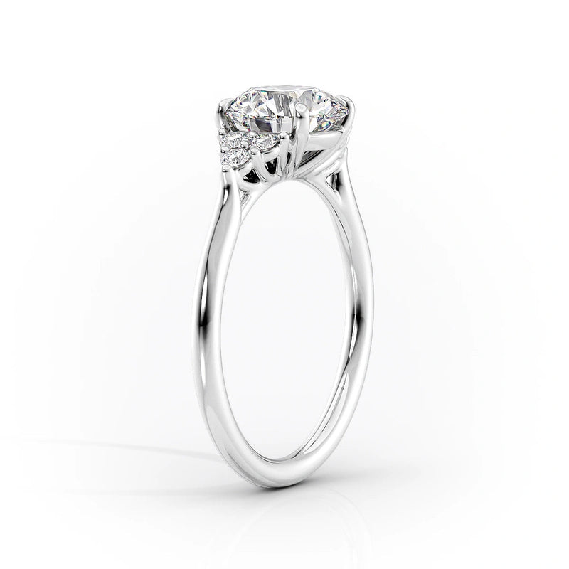 2 CT Marquise Cut Moissanite Unique Cluster Diamond Engagement Ring