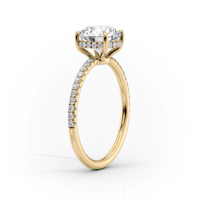 3 CT Marquise Lab Grown Pave Engagement Ring