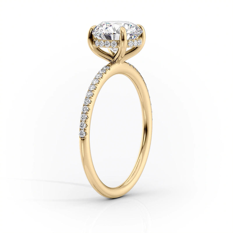 3 CT Marquise Cut Moissanite Pave Band Engagement Ring