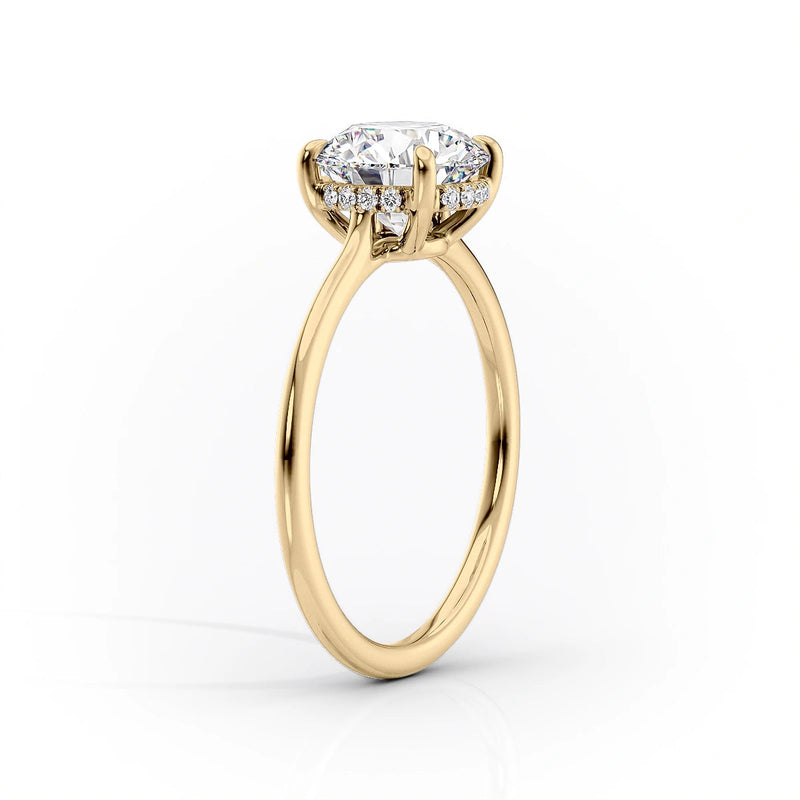 2.50 CT Marquise Cut Moissanite Diamond Halo Solitaire Engagement Ring