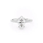 Load image into Gallery viewer, 3 CT Marquise Lab Grown Diamond Pave Engagement Ring