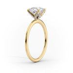 Load image into Gallery viewer, 2.5 CT Marquise Cut Moissanite 4 Prong Solitaire Engagement Ring