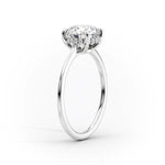 Load image into Gallery viewer, 2.50 CT Marquise Cut Moissanite Diamond Halo Solitaire Engagement Ring