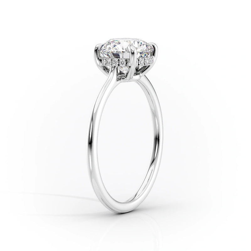 2.50 CT Marquise Cut Moissanite Diamond Halo Solitaire Engagement Ring