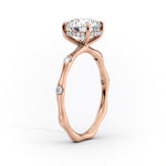 Load image into Gallery viewer, 3 CT Marquise Lab Grown Distance Pave Engagement Ring